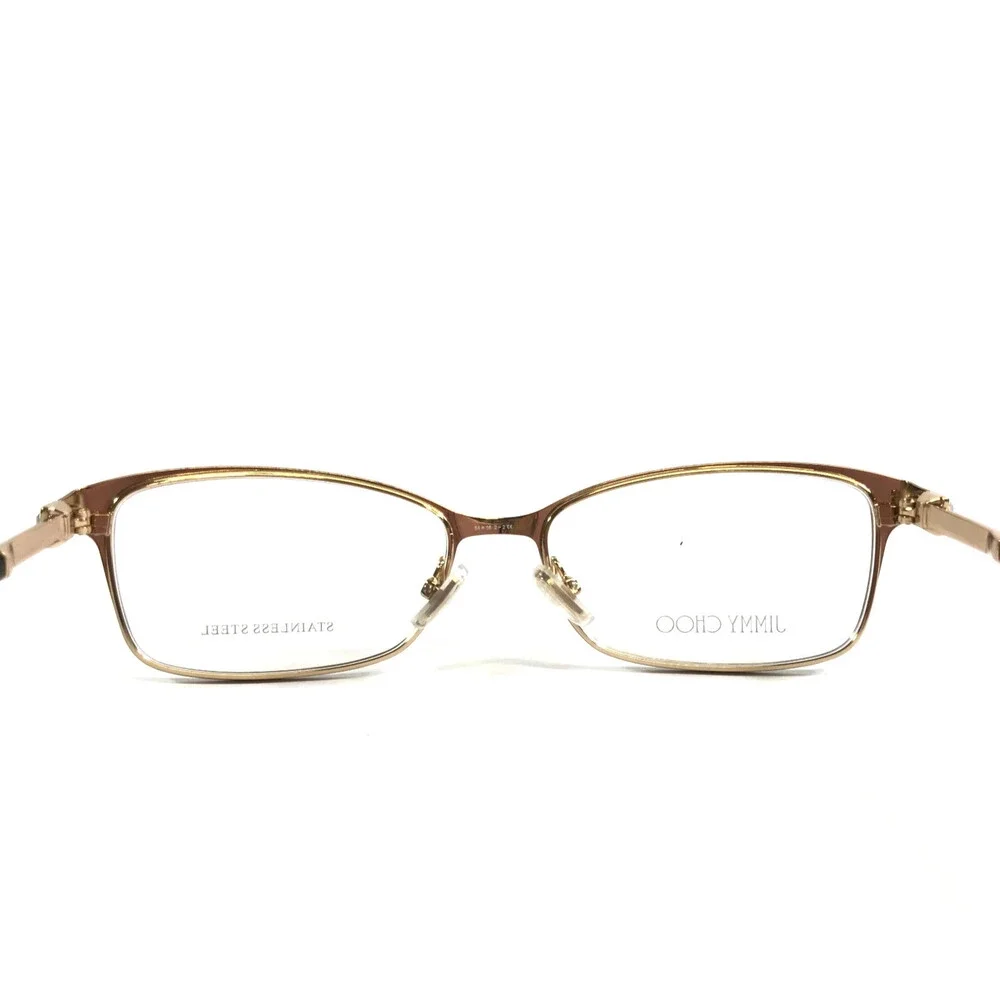 Jimmy Choo Eyeglasses Frames JC288 807 Matte Black Shiny Gold Crystals 54-16-140